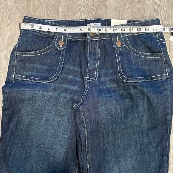 Womens Jeans 14 Wide Leg Y2K 90s Flared Boot Cut Comfort Relaxed Fit Casual - Picture 4 of 8